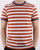 Farah Belgrove Stripe T-shirt Rust