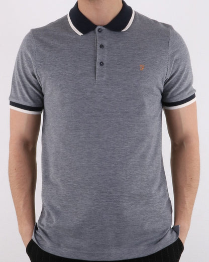 Farah Basel Piqué-Poloshirt True Navy