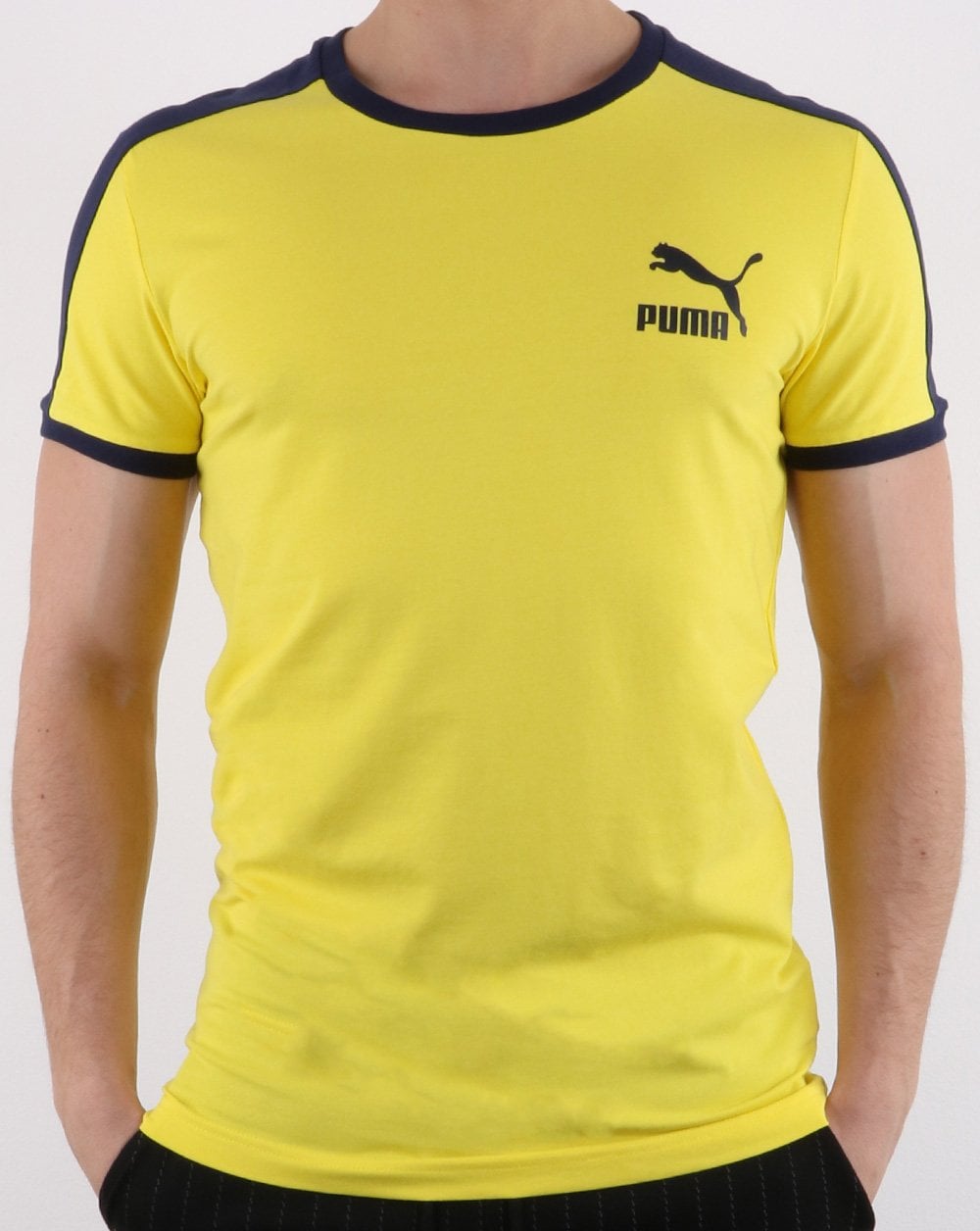 Puma Iconic T7 Slim T-Shirt Gelb