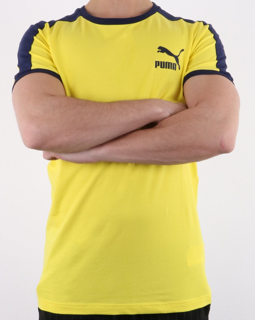 Puma Iconic T7 Slim T-Shirt Gelb