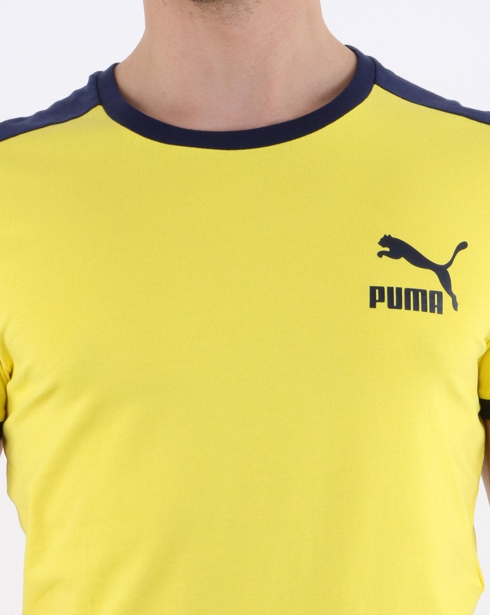 Puma Iconic T7 Slim T-Shirt Gelb