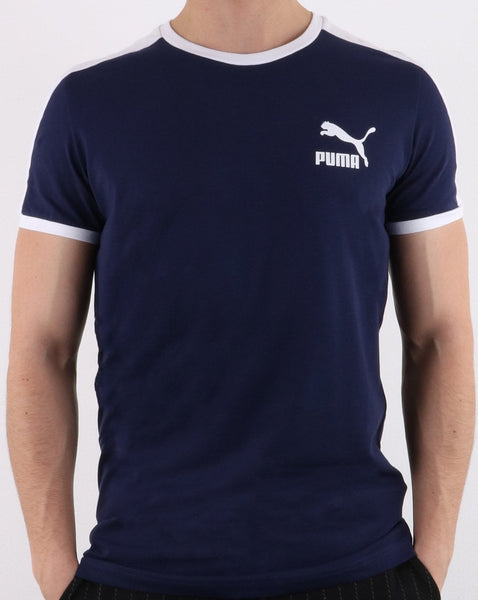 Puma Iconic T7 Slim T-shirt Navy