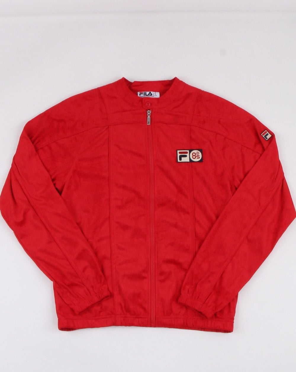 Fila Vintage – Terrinda Mk3 Pro – Trainingsjacke mit Badge in Rot