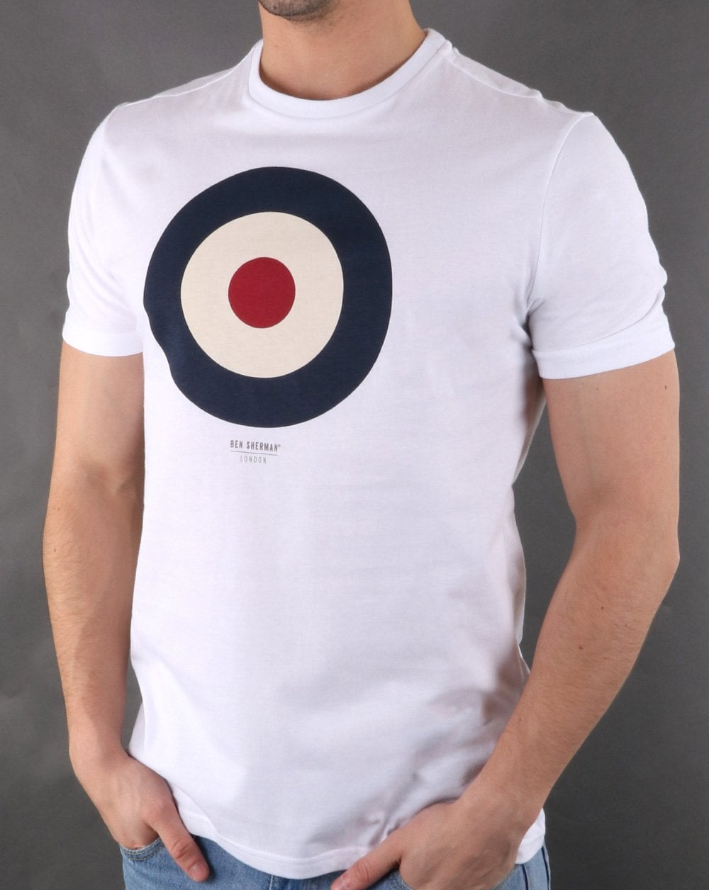 Ben Sherman Target T-Shirt Weiß