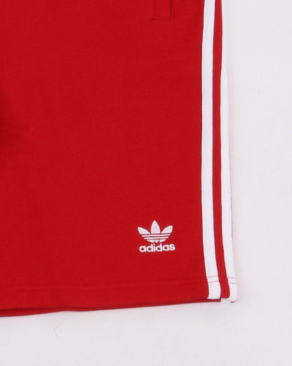 Adidas Originals – Shorts mit 3 Streifen in Powerrot