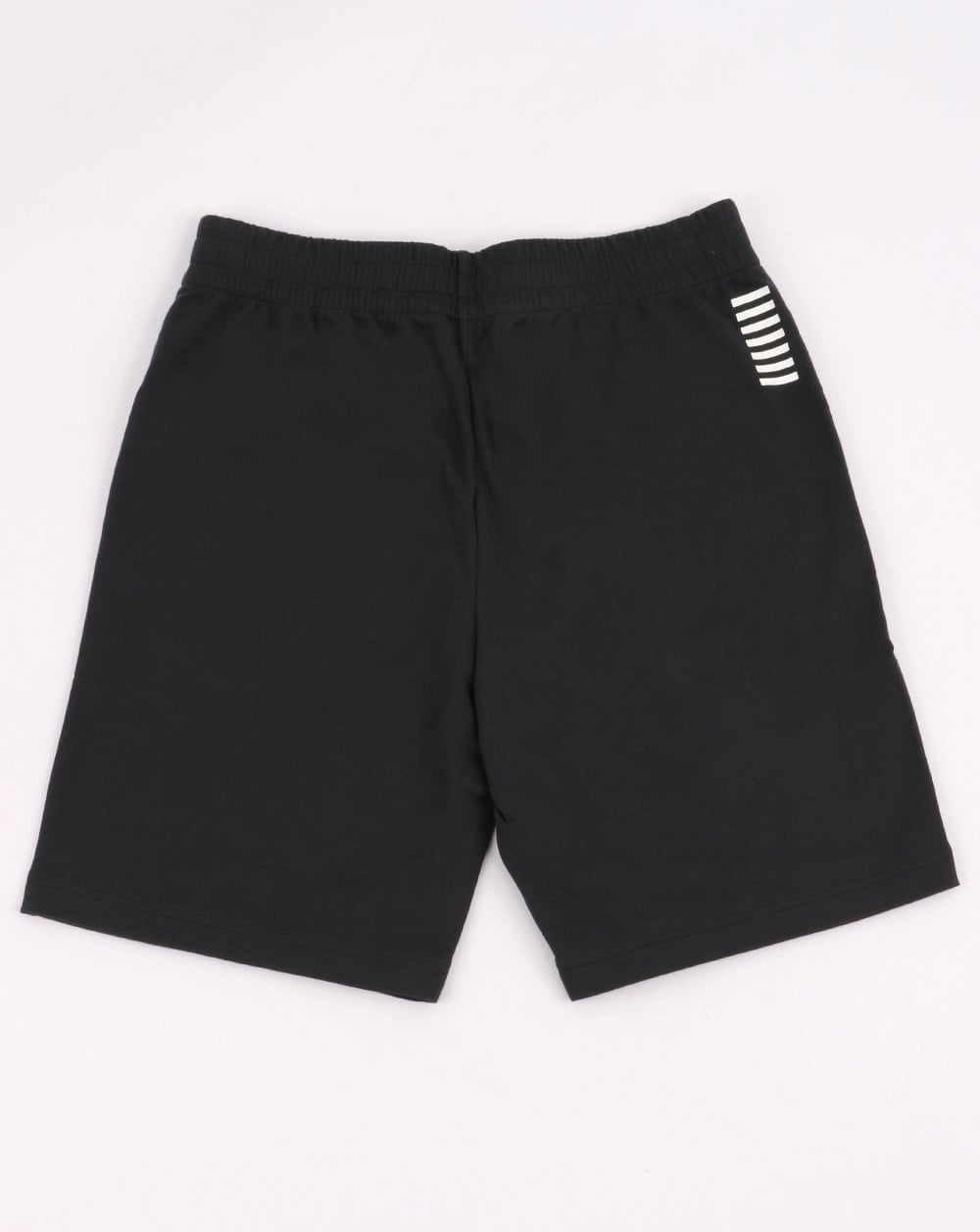 Emporio Armani – EA7 – Core-Fleece-Shorts mit Logo in Marineblau