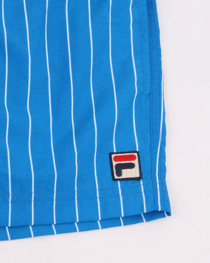 Fila Vintage Pinstripe Badeshorts Blau-Weiß