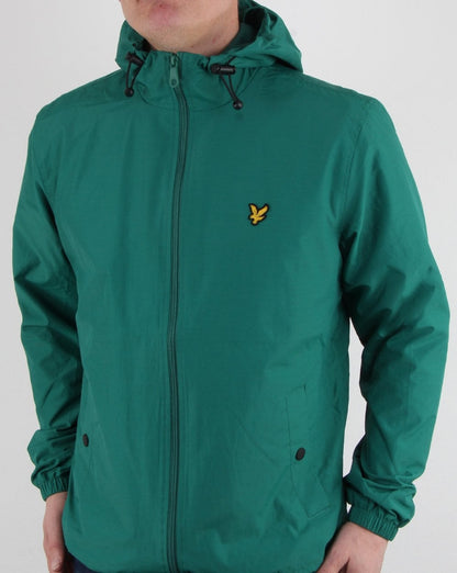 Lyle And Scott – Durchgehende Kapuzenjacke mit Reißverschluss, Alpingrün