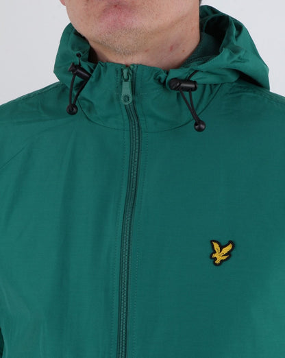 Lyle And Scott – Durchgehende Kapuzenjacke mit Reißverschluss, Alpingrün