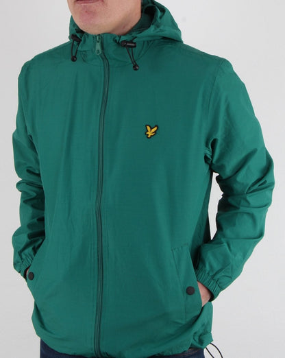 Lyle And Scott – Durchgehende Kapuzenjacke mit Reißverschluss, Alpingrün