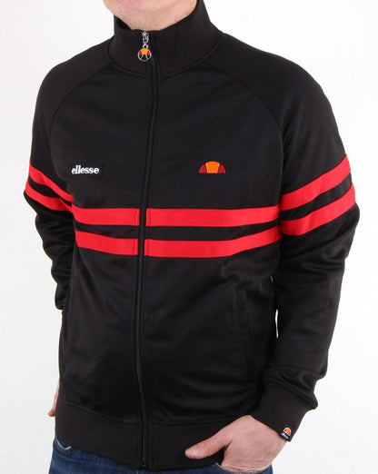 Ellesse Rimini Trainingsjacke Schwarz/Rot