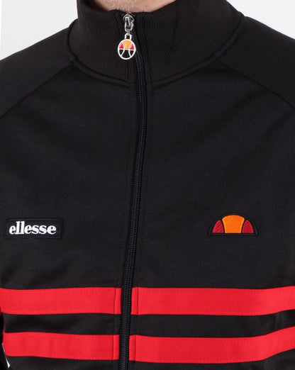 Ellesse Rimini Trainingsjacke Schwarz/Rot