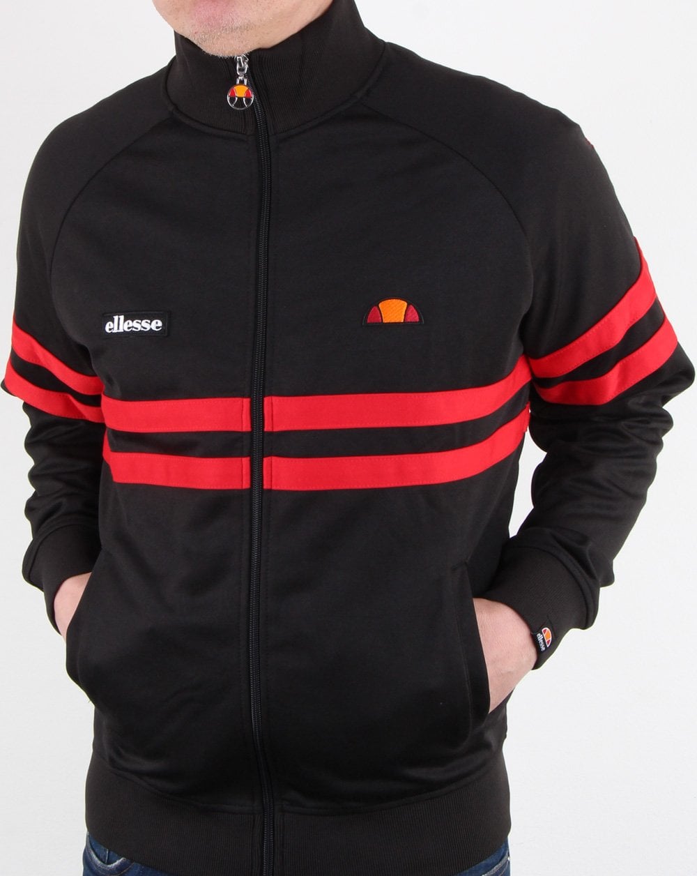 Ellesse Rimini Track Top Black/red