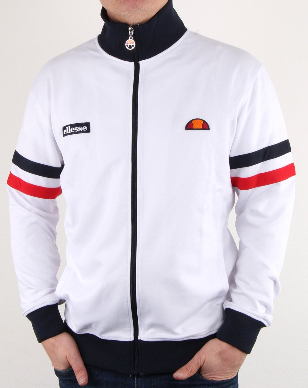 Ellesse – Roma – Trainingsjacke in Weiß