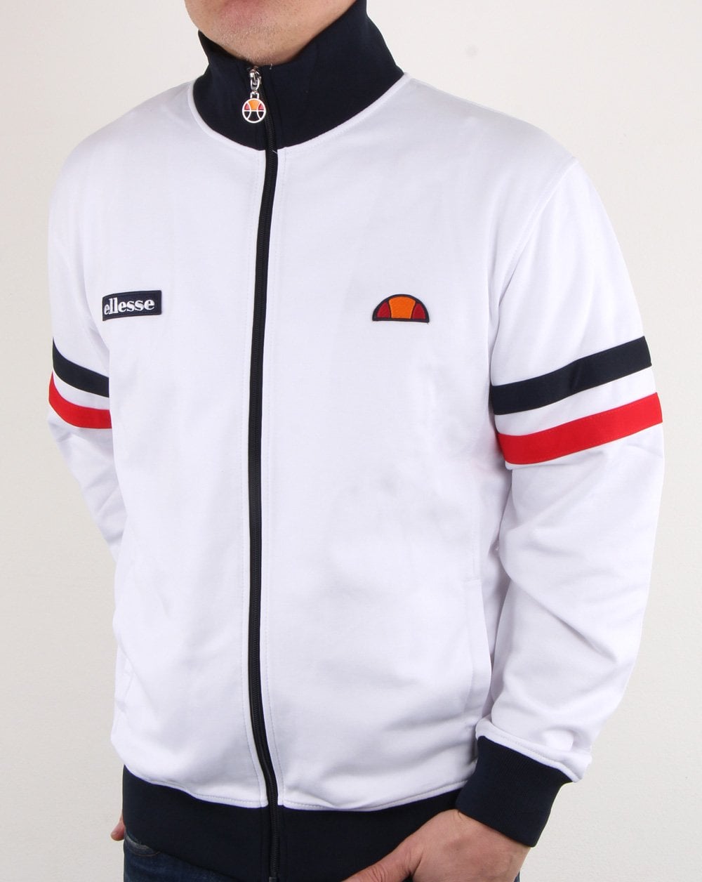Ellesse – Roma – Trainingsjacke in Weiß