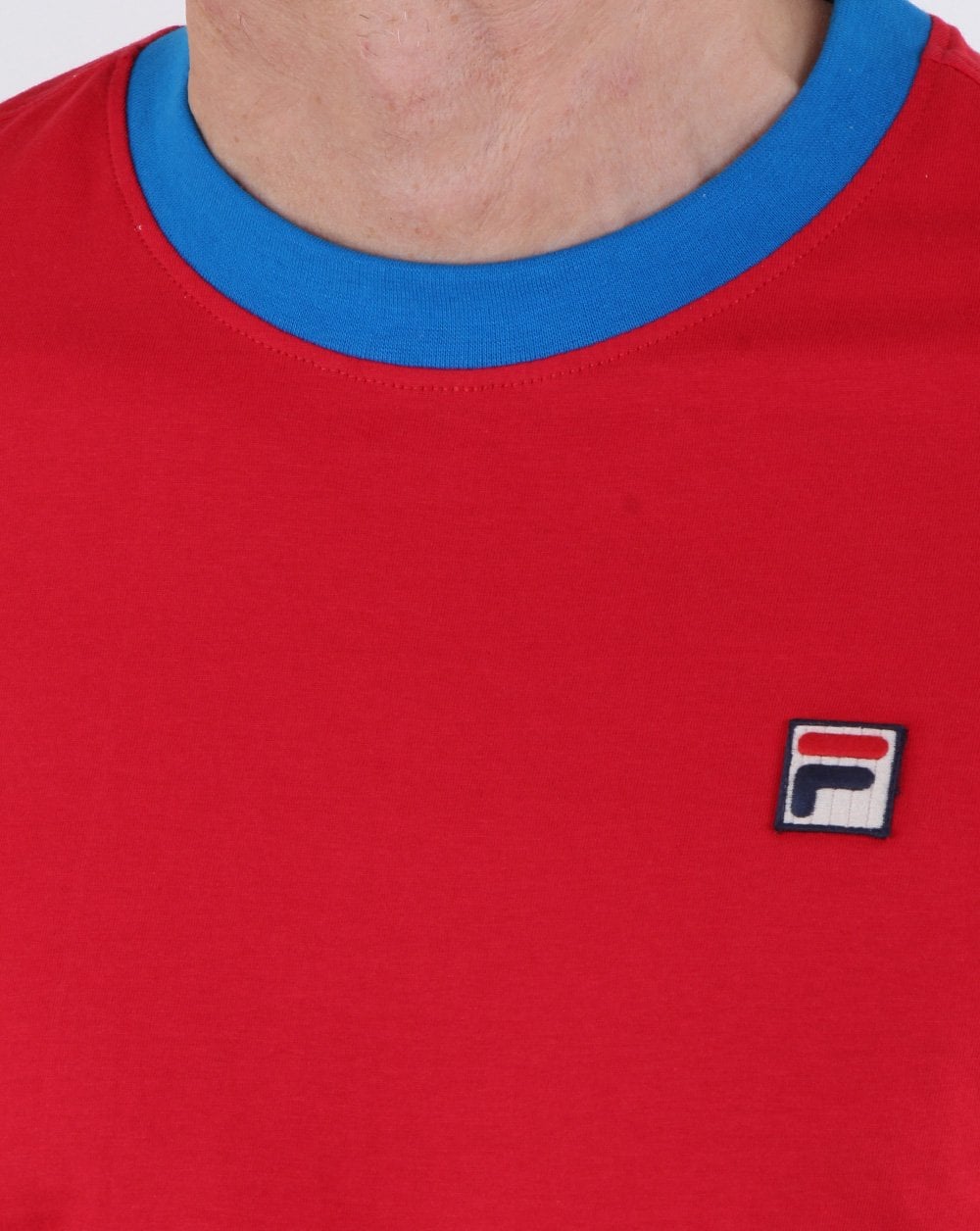 Fila Vintage Ringer T-Shirt Rot/Blau