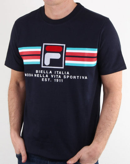 Fila Vintage Mercedes T-Shirt Marineblau