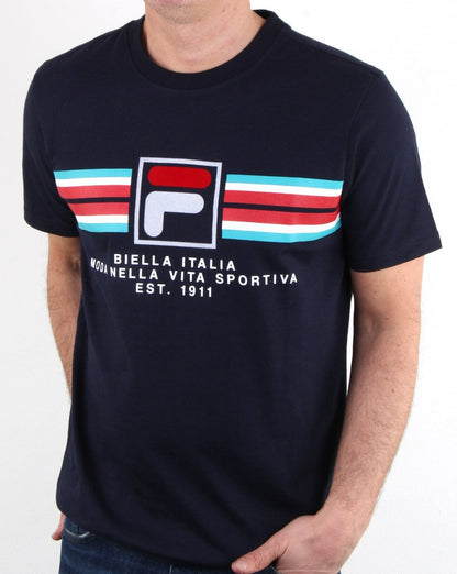 Fila Vintage Mercedes T-Shirt Marineblau