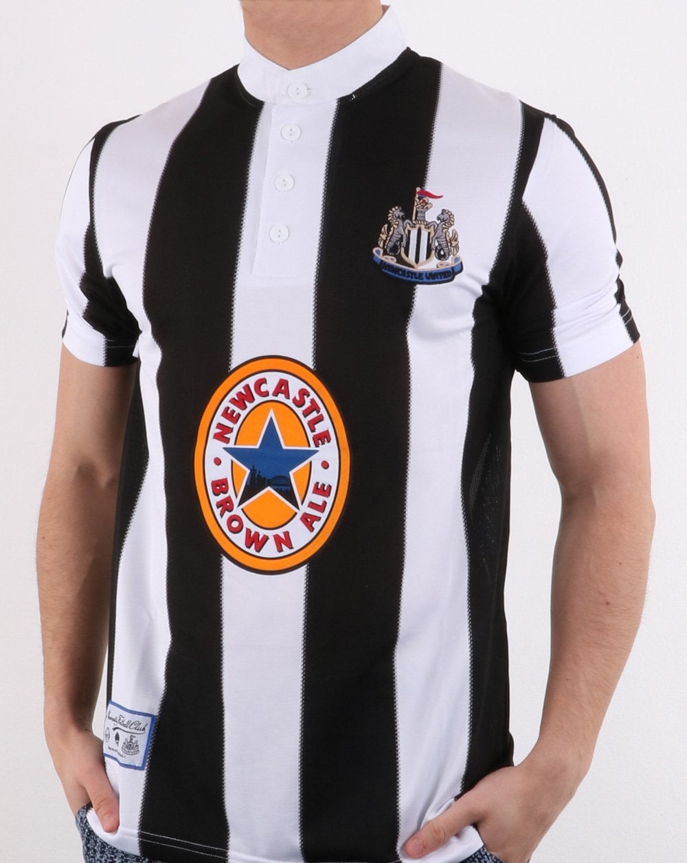 80er Casual Classics Newcastle United 1996 Py Shirt Weiß/Schwarz