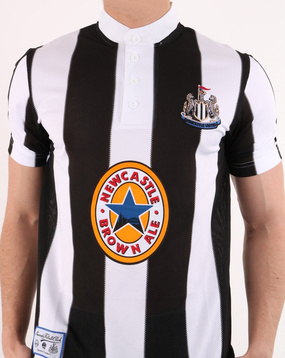 80er Casual Classics Newcastle United 1996 Py Shirt Weiß/Schwarz