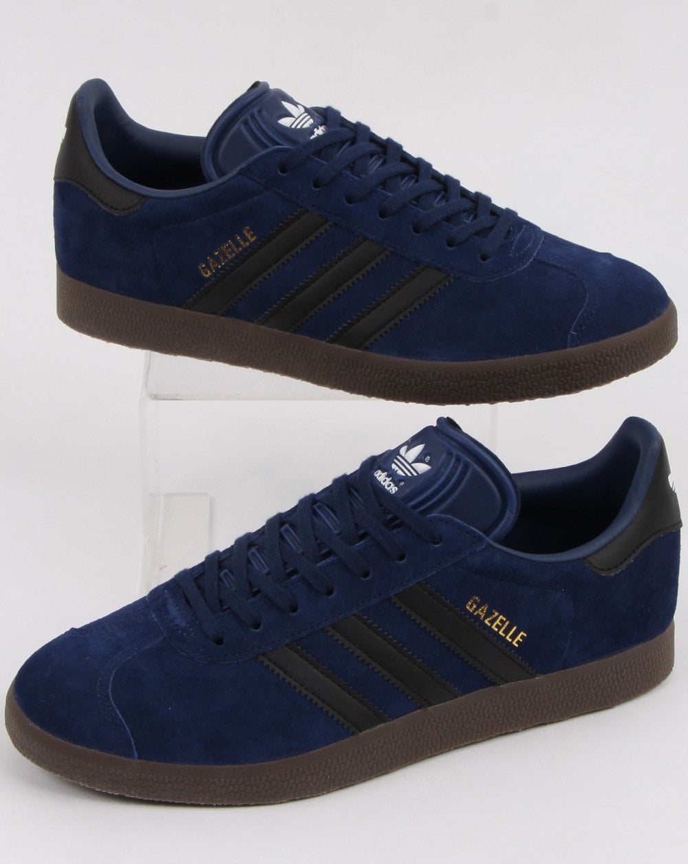 Adidas Gazelle Sneakers Dunkelblau/Schwarz/Gummi