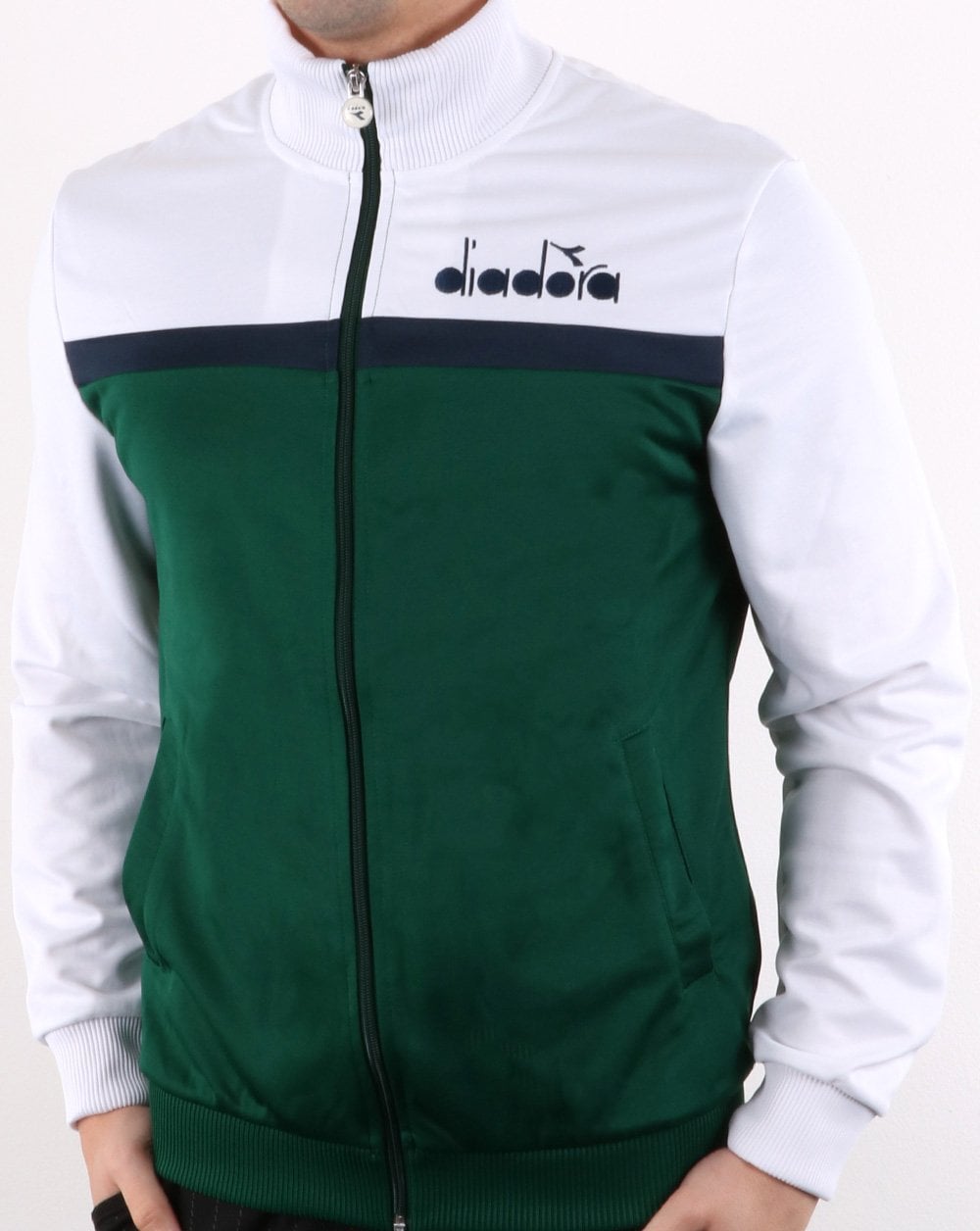 Diadora 5palle Trainingsjacke Optical White/Green