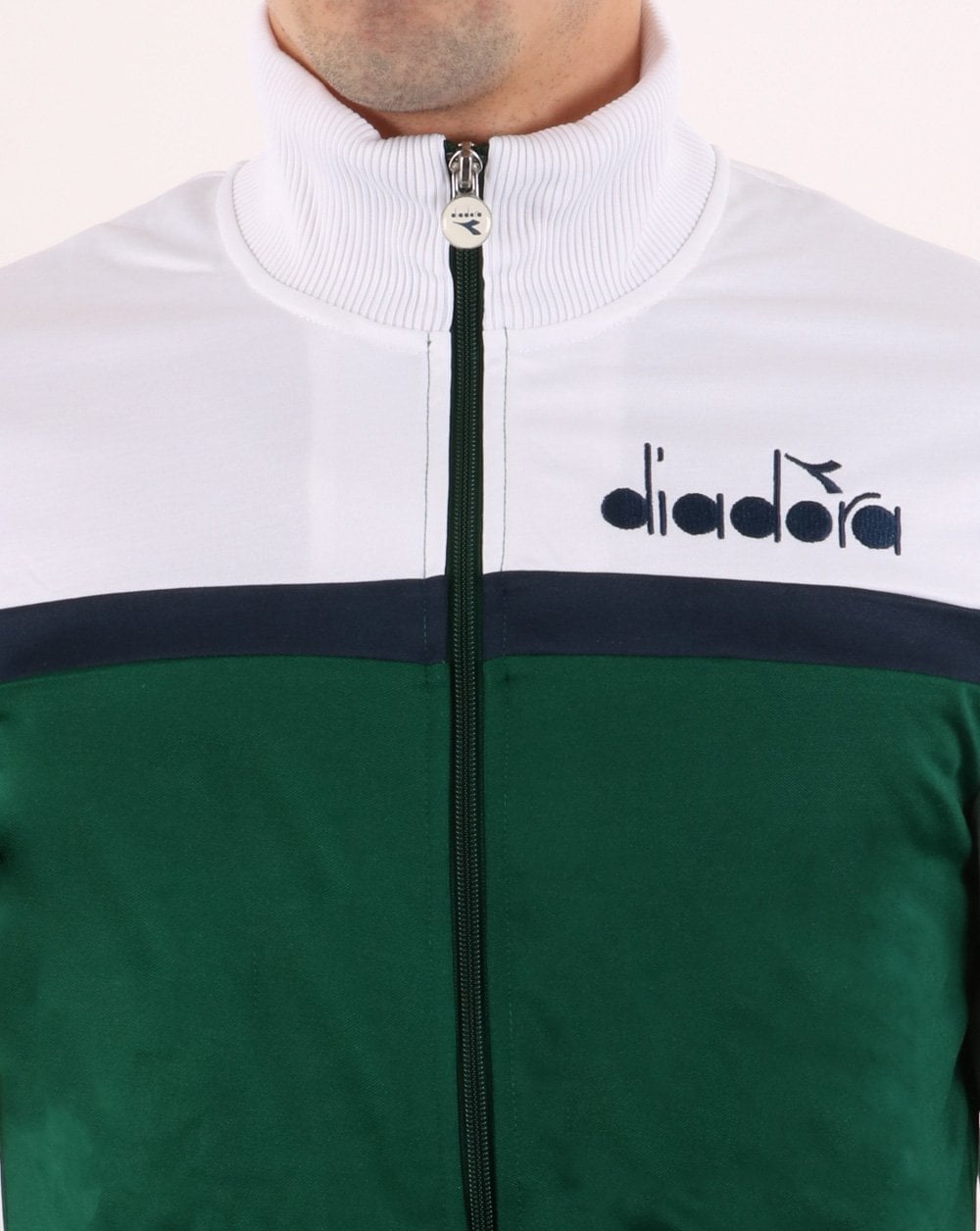 Diadora 5palle Trainingsjacke Optical White/Green