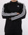 Adidas Originals 3 Stripes Long Sleeved T Shirt Black
