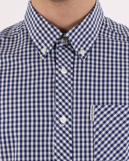 Ben Sherman Gingham-Hemd Dunkelblau