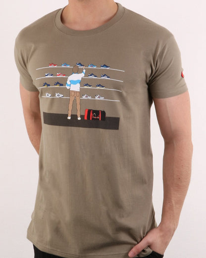 80s Casuals Achtziger Tales Of Train Journeys T-Shirt Khaki