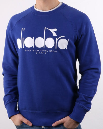 Diadora Logo Sweatshirt Blau Ultramarin