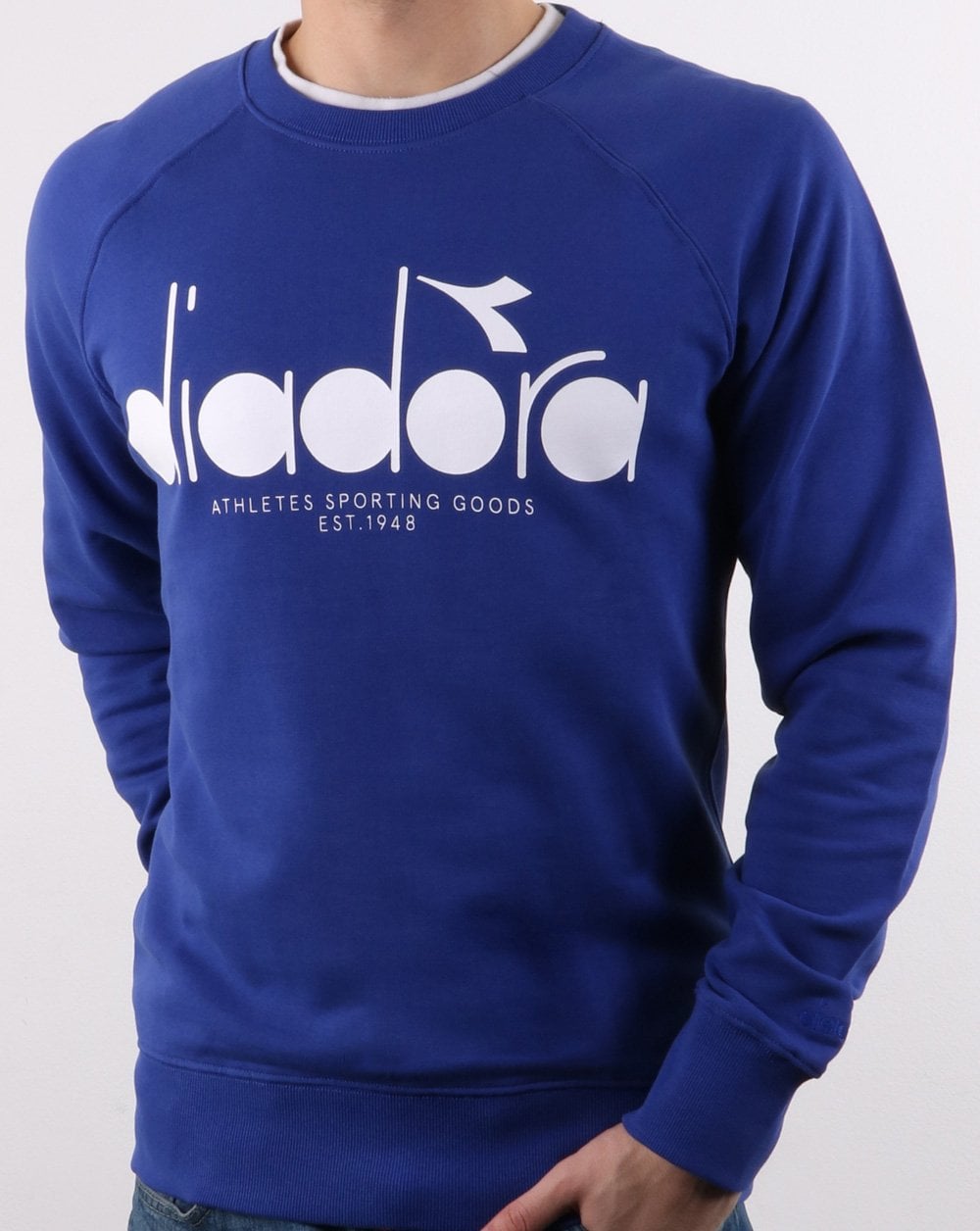 Diadora Logo Sweatshirt Blau Ultramarin