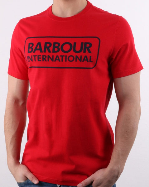 Barbour Logo T-shirt Vibrant Red