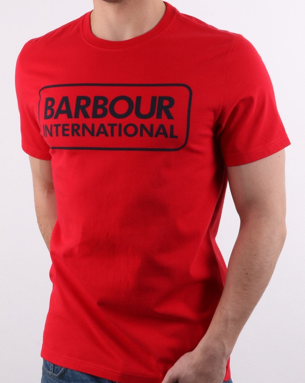 Barbour Logo T-Shirt Leuchtendes Rot
