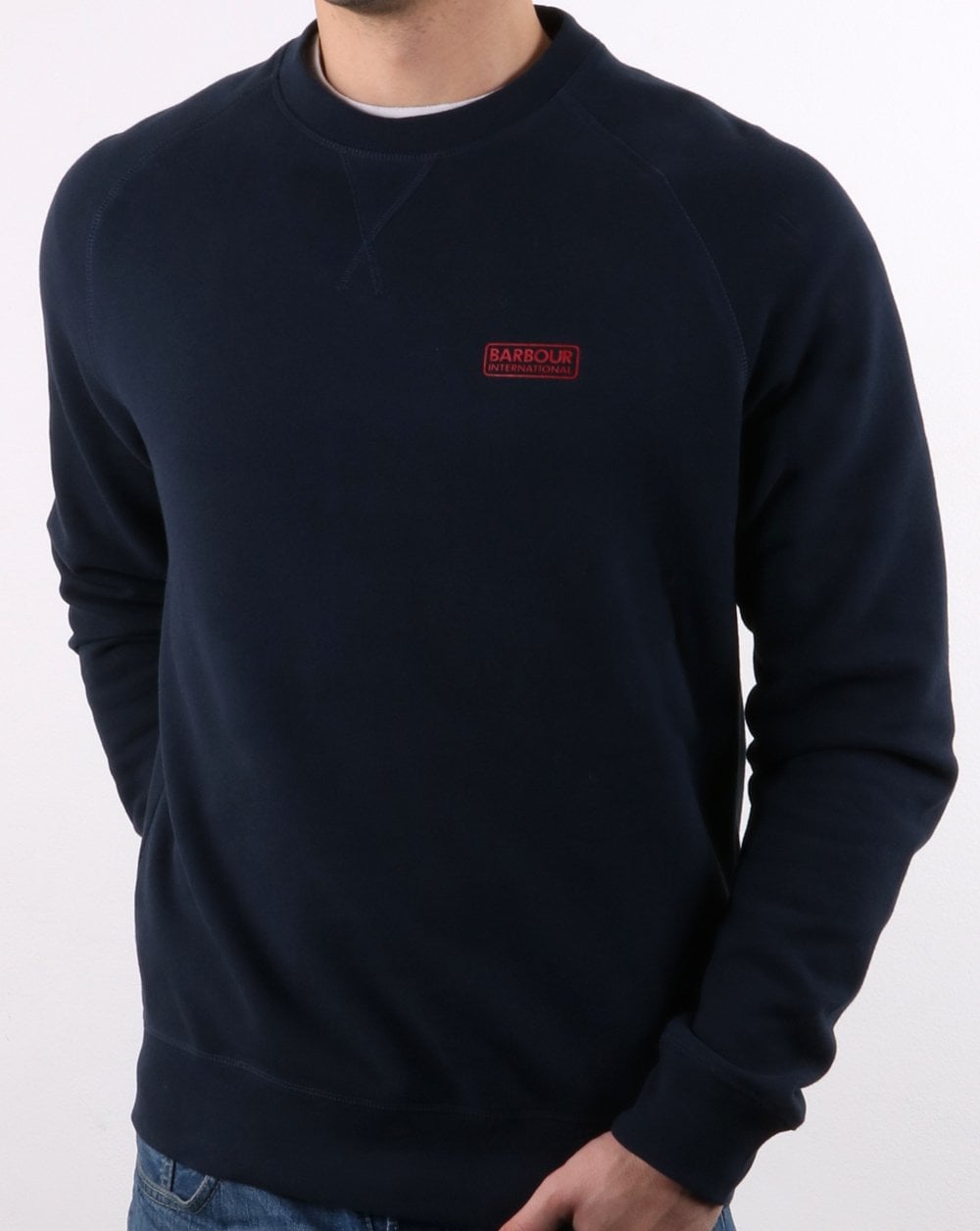 Barbour International Crew Sweatshirt Marineblau