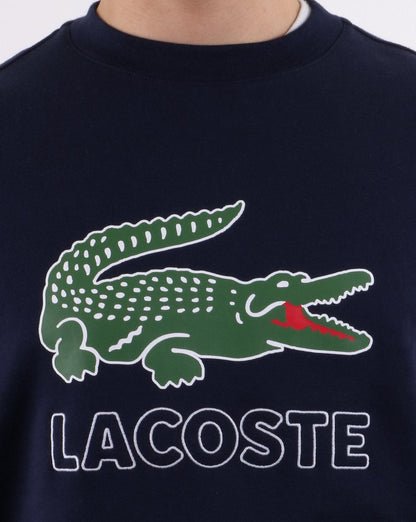 Lacoste Logo Sweatshirt Marineblau