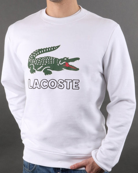 Lacoste Logo Sweatshirt White
