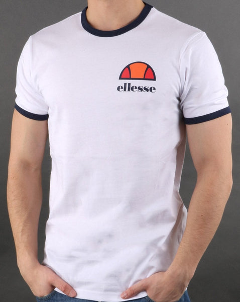 Ellesse Ringer T Shirt White