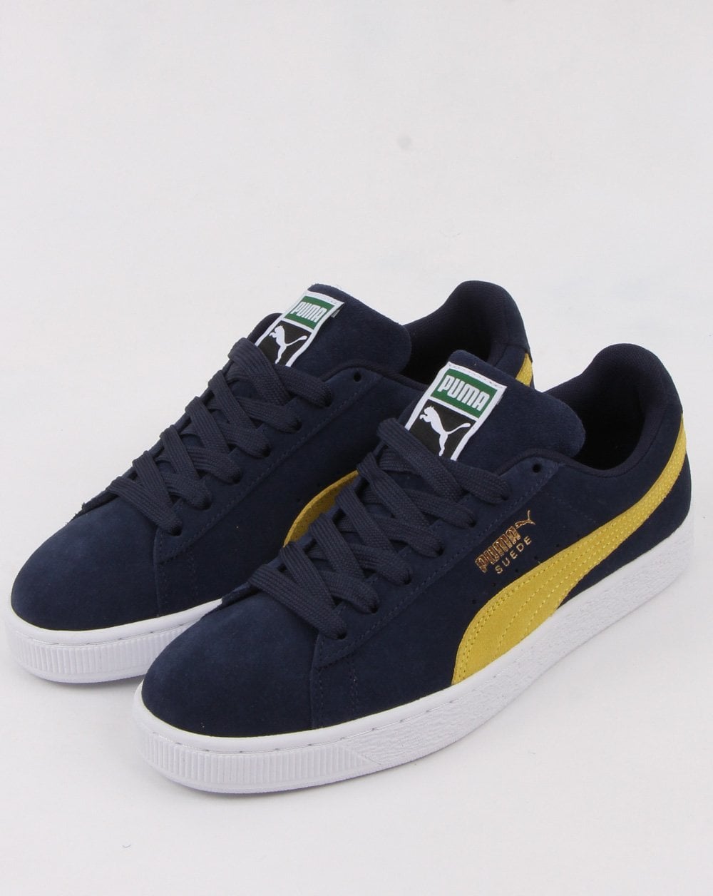 Puma Suede Classic Trainer Marineblau/Gelb