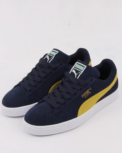 Puma Suede Classic Trainer Marineblau/Gelb