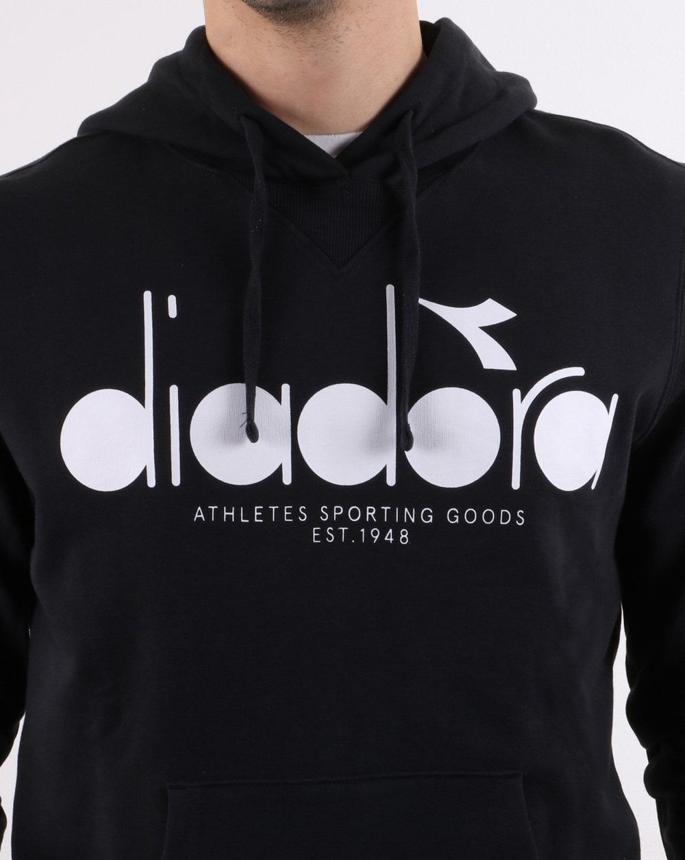 Diadora Logo Hoodie Black/optical
