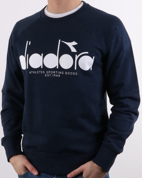 Diadora Logo Sweatshirt Blue Denim