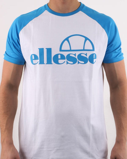 Ellesse Bold Raglan T-Shirt Weiß/Blau