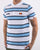 Ellesse Bold Stripe Polo Shirt White/Sky/Navy