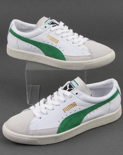 Puma Basket Trainer Weiß/Amazon Grün