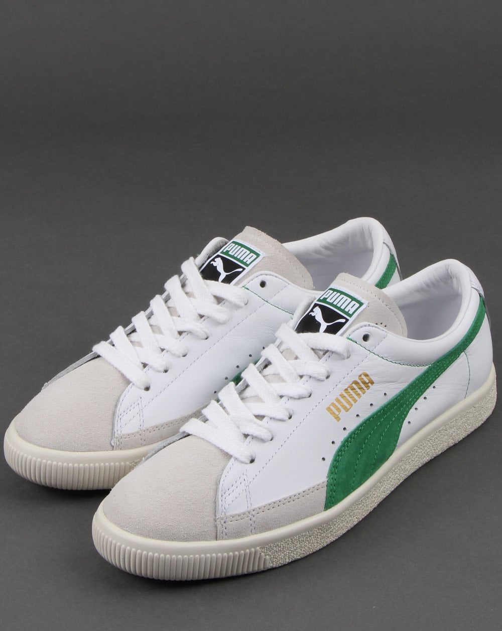 Puma Basket Trainer Weiß/Amazon Grün