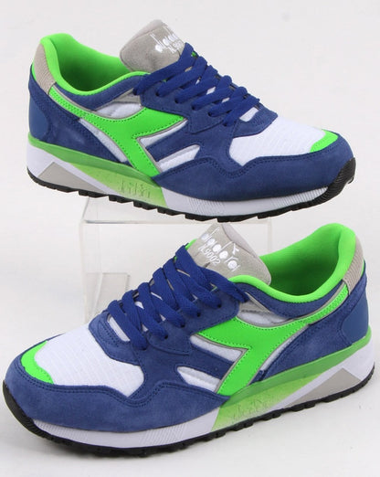 Diadora N9002 Sneakers Imperial Blau/Grün/Weiß