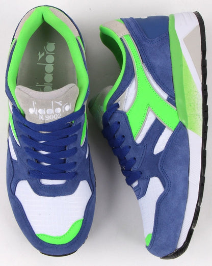 Diadora N9002 Sneakers Imperial Blau/Grün/Weiß