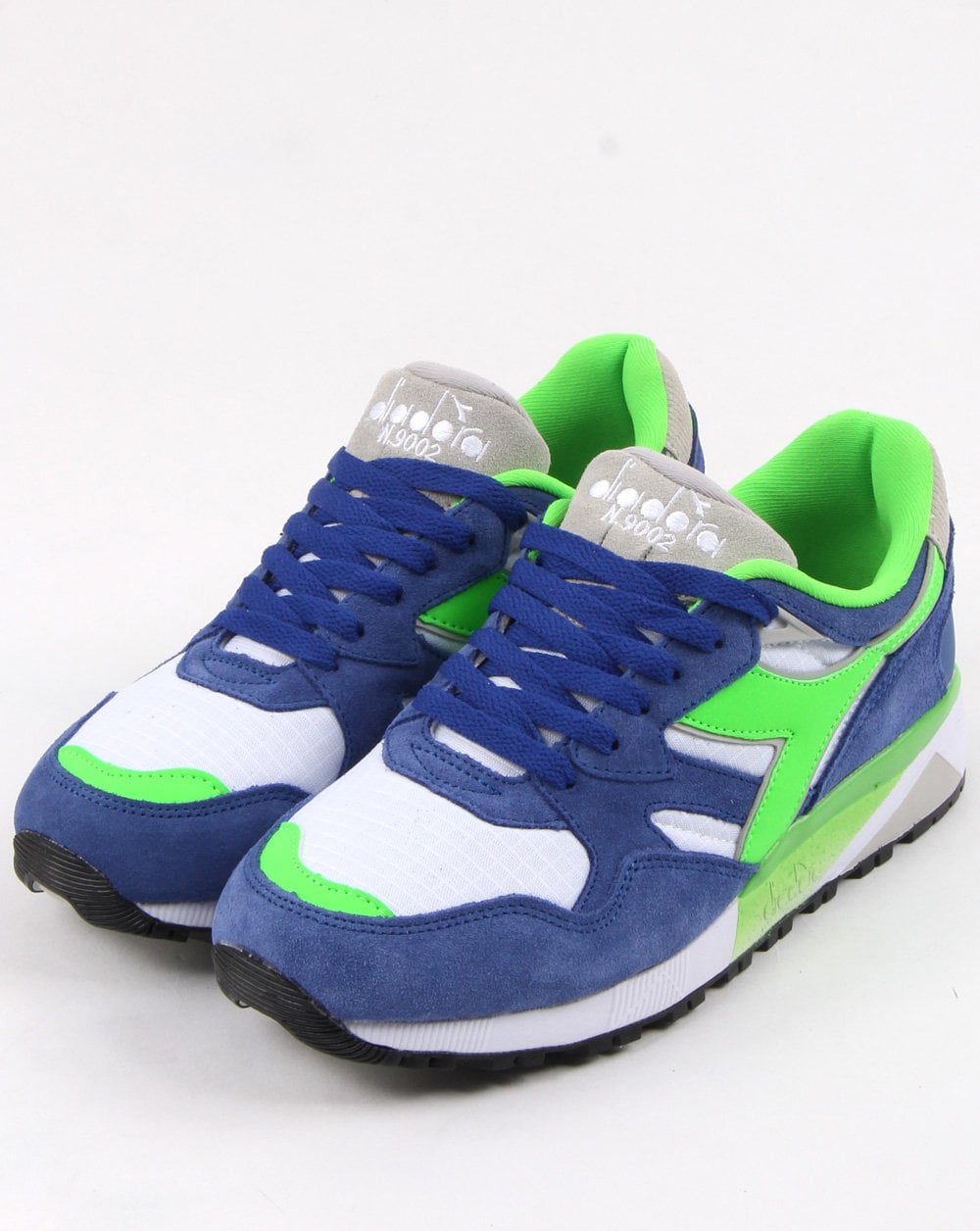 Diadora N9002 Sneakers Imperial Blau/Grün/Weiß