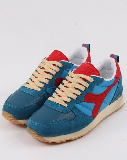 Diadora Camaro Vintage Sneakers Blau Perlmutt-Rot